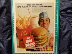 1971/2 PRINT AD MCDONALDS THE BIG MEAL - Bild 1 von 1