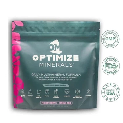 Optimize Minerals Multi - Mineral Daily Powder - Gluten Free, 30 Servings - Image 1 of 4