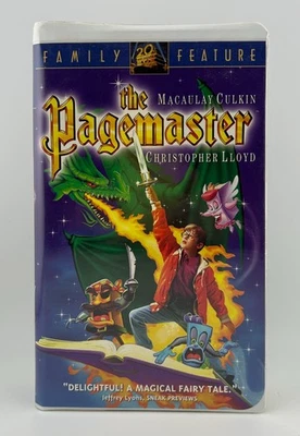 The Pagemaster VHS Tape 1994 Release Macaulay Culkin Foto 1 de 4