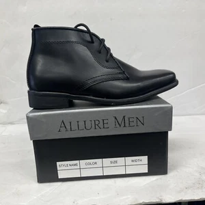 Bota Allure Dress Up HOMBRE Mid Top AL 02 Bota Cuero Negro Superior. - Imagen 1 de 10