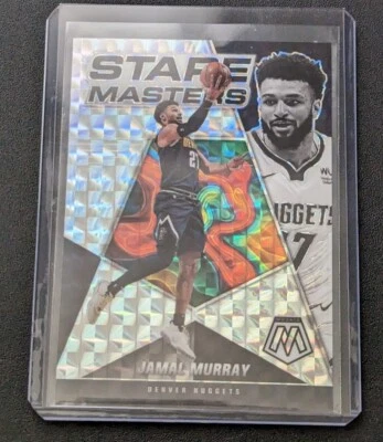 Jamal Murray SP 📈 2021-22 Mosaic Stare Masters SILVER MOSAIC Prizm #21 Nuggets - Image 1 of 2