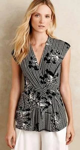 NEW Anthropologie Draped Lorine Top by Deletta Size S - Picture 1 of 4