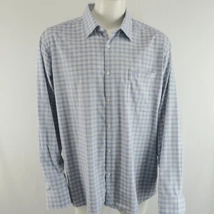 Fishhippie Co Rowe Performance Camicia con bottoni Uomo XXL 2XL Blu Bianco - Foto 1 di 8