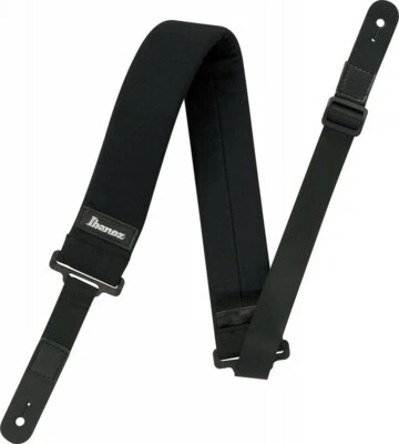 Ремешок для бас-гитары Ibanez короткий тип POWERPAD GSF50S-BK из Японии - Изображение 1 из 4