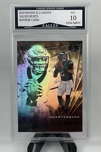 2020 Panini Illusions Jalen Hurts Eagles Rookie Holo Card #11 Gem Mint 10! - Picture 1 of 1