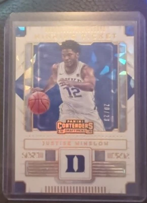 Boletos ganadores de selecciones de draft Panini Contenders 2020-21 Justise Winslow #8/23... Foto 1 de 2