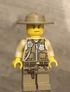 LEGO Police Officer State Trooper Highway Patrol Sheriff Agent "Police" on Back - Picture 1 of 2