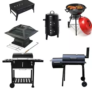 BBQ Barbecue Grill Portable Folding Charcoal Camping Outdoor Garden Travel - Picture 1 of 16