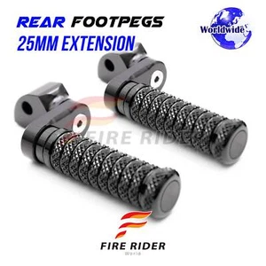 For Honda CBR 1000F 93-96 95 94 M-GRIP Rear Foot Pegs 25mm Lowering Black - Picture 1 of 6