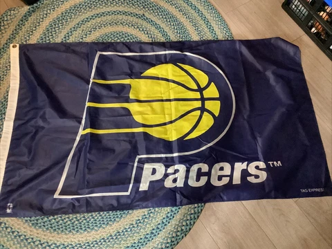 Official Pacers Basketball 3’ X 5’ Nylon Flag Grommets Cover