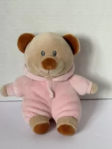 Pijama Ty Pluffies Rosa PJ Oso Tostado 7" Peluche Con Capucha Suave Peluche - Imagen 1 de 13