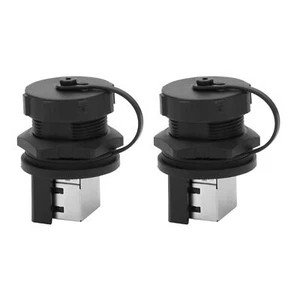 RJ45 Koppler RJ45-180 ° RJ45 Einbaubuchse Wasserdichter 5/6 Anschluss RJ45... - Bild 1 von 12