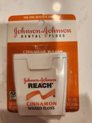 Hilo dental vintage Johnson & Johnson Reach canela encerado 55 yardas 1996 NUEVO Foto 1 de 3