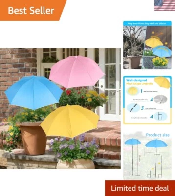 Paraguas ligero para plantas - Sombrilla ajustable para flores y verduras en macetas Foto 1 de 4