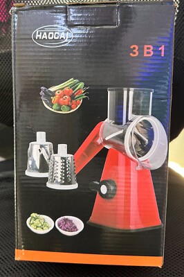 Rotary Cheese Grater, Vegetable Slicer with T...