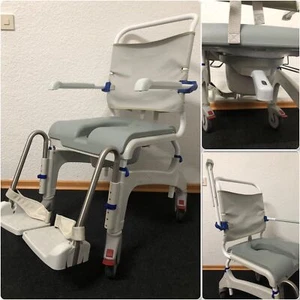 Aqatec Ocean XL Dusch- und Toilettenstuhl Toilettenrollstuhl inkl. Eimer TOP - Bild 1 von 11