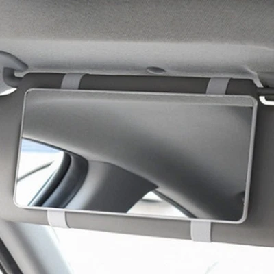 Sun Visor Mirror Car Makeup Mirror Easy Installation High Definition Reflection - Image 1 of 4