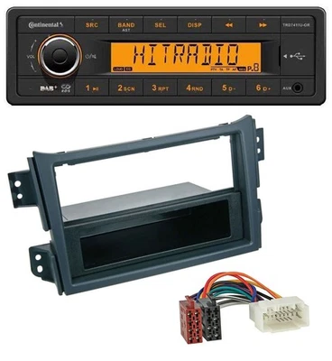 Continental 1DIN DAB MP3 AUX USB Autoradio für Opel Agila B 2008-2014 Suzuki Spl - Bild 1 von 4