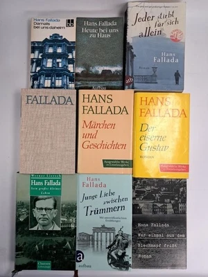 9 Bücher Hans Fallada: Gustav, Blechnapf, zu Haus, daheim, Märchen, Bauern ... - Bild 1 von 3