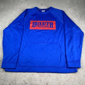 Duluth Trading Sweatshirt Herren XL blau Spellout Fleecepullover Workwear - Bild 1 von 11