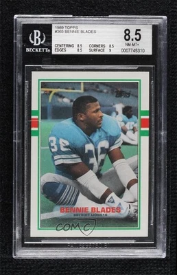1989 Topps Bennie Blades #365 BGS 8.5 Rookie RC - Image 1 of 2