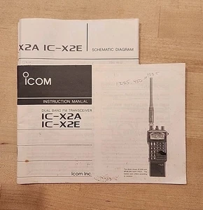 Icom Instruction Manual & Schematic Diagram IC-X2A & IC-X2E Ham Radio Vintage - Picture 1 of 6