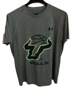 Camiseta University Of South Florida USF Bulls Under Armour M Gris Baloncesto - Imagen 1 de 5