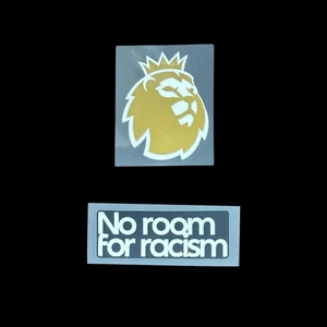Official EPL CHAMPION 2024/25 PLAYER size + NO ROOM FOR RACISM Patches Liverpool - Picture 1 of 6