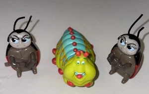 VTG 1998 McDonald's Disney's Pixar A Bugs Life Wind-up Toy Ladybug & Heimlich - Picture 1 of 17