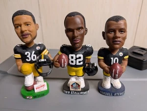 3pc lot Pittsburgh Steelers Bobblehead  Jerome Bettis,Stallworth HOF,kordell - Picture 1 of 4