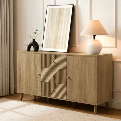 Dusk Dora Large Sideboard with Drawers Light Wood RRP £279 - Image 1 of 4