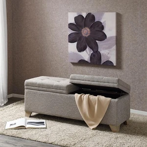 Madison Park Jaxon Grey Multi Dining Bench 52.5 in. W x 17.5 in. D x 19.685 in. - Picture 1 of 5