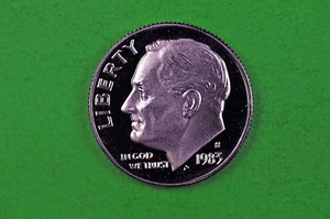 1983-S Deep Cameo Roosevelt Dime moneta a prova di gemma americana - Foto 1 di 1