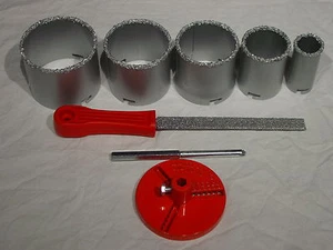 C2 Carburo Grana Agujero Sierra Taladro Broca Archivo Kit Juego Azulejos de cerámica Fibra de vidrio albañil - Imagen 1 de 1
