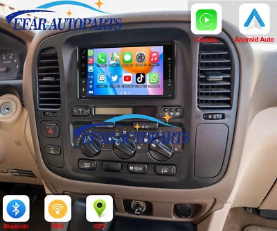 Radio estéreo para automóvil Toyota Land Cruiser 100 Carplay 1998-2007 navegación SWC BT 32 GB Foto 1 de 4