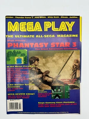 Mega Play The Ultimate All Sega Magazine 1990 PREMIER ISSUE #1 Phantasy Star 3 - Image 1 of 4