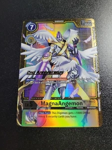 Digimon CCG MagnaAngemon BT1-060 2nd Anniversary Alt Art - Picture 1 of 2