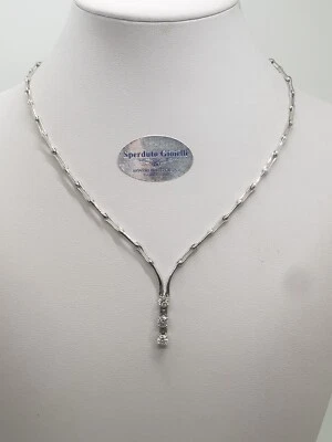 Recarlo Collier de Mujer de Oro Blanco 18KT y Diamantes De 0.90CT (0087) Outlet - Imagen 1 de 4