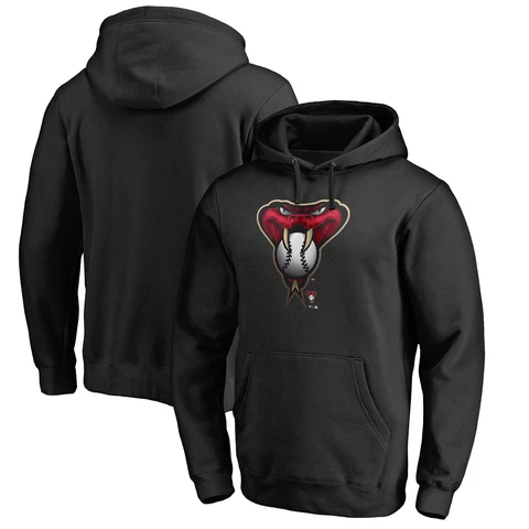 Men's Fanatics Branded Black Arizona Diamondbacks Midnight Mascot Pullover Cover
