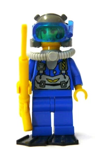 N3007 / LEGO ® Figur - Taucher Tiefseetaucher mit Airtank und Gewehr - Bild 1 von 2