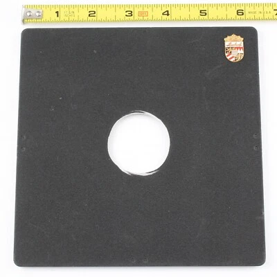 Linhof 6-3/8 pulgadas Placa de lente cuadrada (162 mm) Copal No. 1 para Kardan Color 45 S Foto 1 de 2