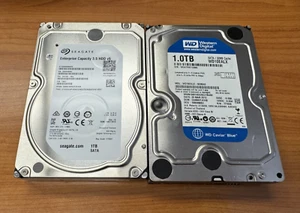 MIXED LOT OF 1 TB SATA III 3.5 in ST1000NM0055 WD10EALX - Picture 1 of 1