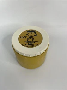 PEANUTS THERMOS Insulated Jar LUCY #1155 Vintage 1969, Gold, Yellow, Cup, Soup - Picture 1 of 4