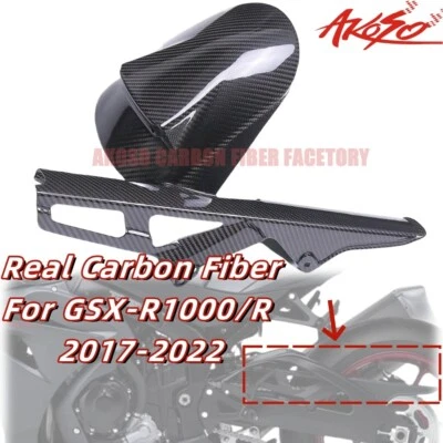 2017-2022 Para Suzuki GSX-R1000/R Fibra de Carbono Traseiro Abraçador Para-lamas Carenagem Sarja - Imagem 1 de 4