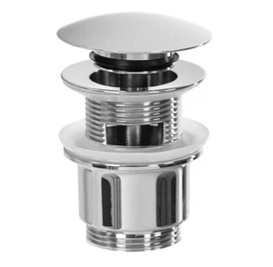 Remer 905CC2114 Remer Pop-Up Drain with Click-Clack & Overflow. 1.25 Inch Chrome - Picture 1 of 5