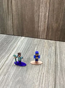 Minecraft Nano Metal Action Figures Jada Toys Die Cast Lot of 2 - Picture 1 of 14