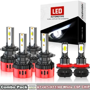 LED Headlight Bulbs Hi/Low Beam Fog Light For Hyundai Sonata 2011 2012 2013 2014 - Picture 1 of 12