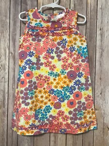 Hanna Andersson Anderson Mädchen ärmellos hell Blumen Sommerkleid 100 3 4 5  - Bild 1 von 2