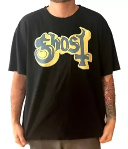 CAMISETA GHOST Band Logo Clásico DE GRAN TAMAÑO Calce Cuadrado NUEVA Licencia Oficial - Imagen 1 de 1