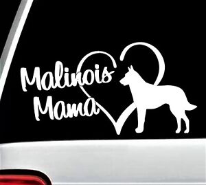 Belgian Malinois Mama Decal Sticker for Car Window Schutzhund Guard Dog BG 851